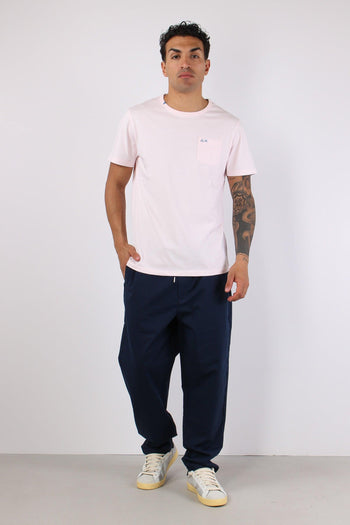 T-shirt Cotone Taschino Rosa - 4