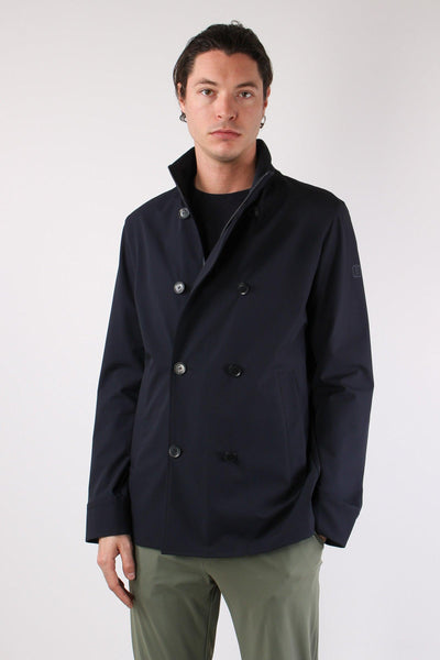 Peacot Tessuto Tecnico Navy