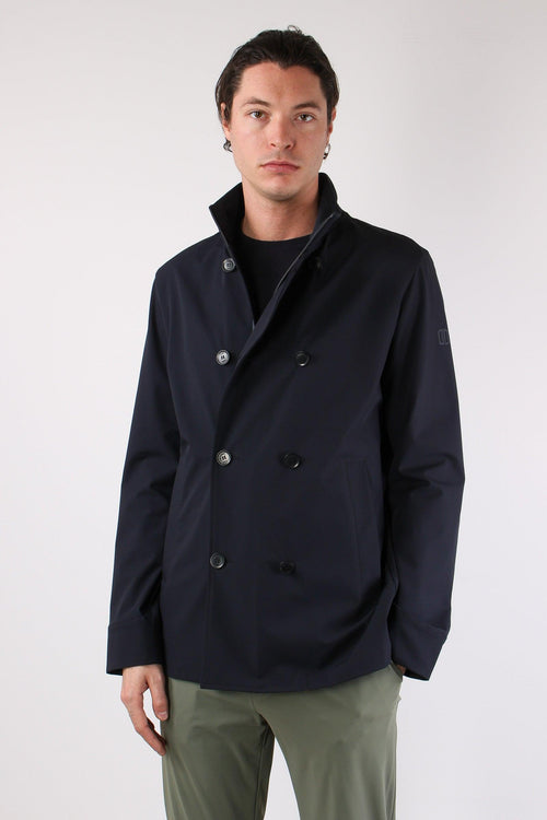 Peacot Tessuto Tecnico Navy