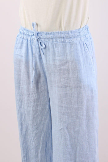 Pantalone Palazzo Lino Azzurro - 7
