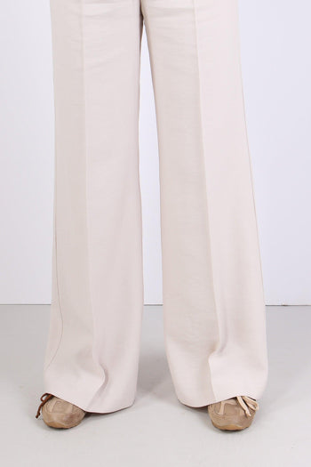 Pantalone Palazzo Viscosa Beige - 8