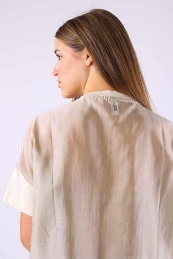 T-shirt Scavo V Organza Crystal Grey - 3