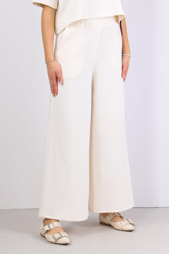 Pantalone Palazzo Modal Burro - 6