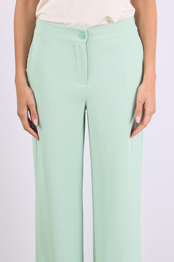 Pantalone Gamba Dritta Fluido Verde - 6