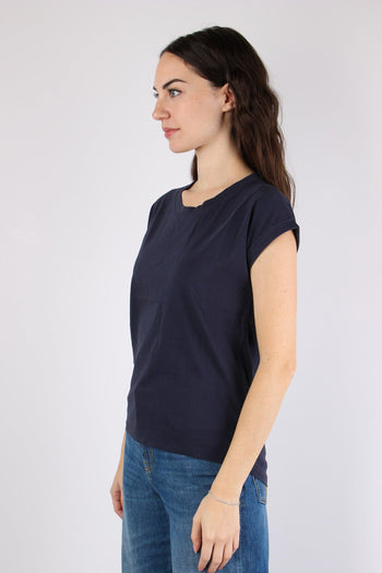 T-shirt Basica Cotone Blue - 6