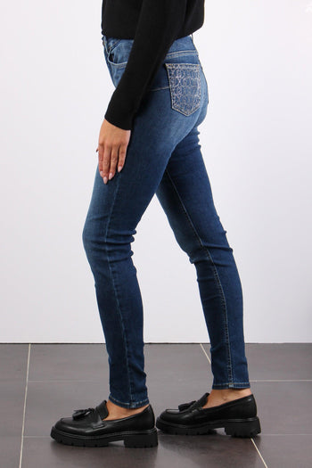 Jeans Divine Tasca Strass Denim Blue Winner - 5