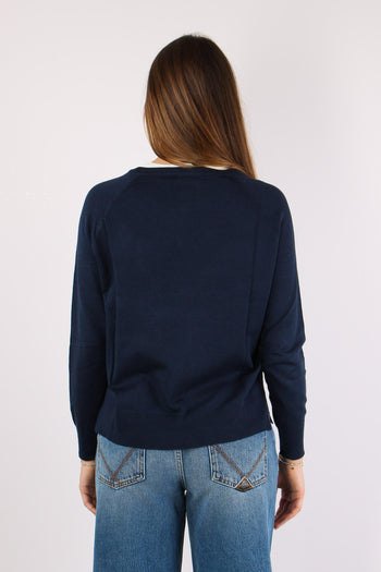 Maglia Manica Reglan Blu - 4