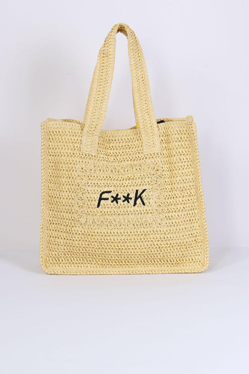 Shopping Rafia Beige