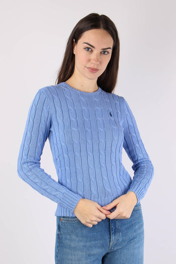 Pullover Girocollo Trecce Litchfield Blue - 5