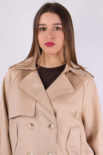 Peacot Corto Tessuto Diagonale Oat - 8