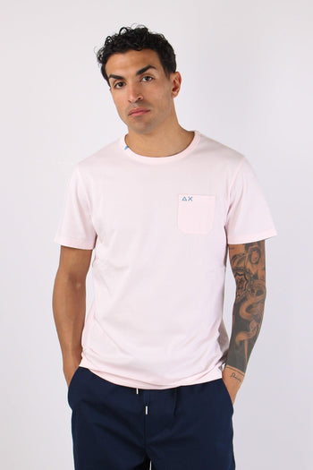 T-shirt Cotone Taschino Rosa - 2