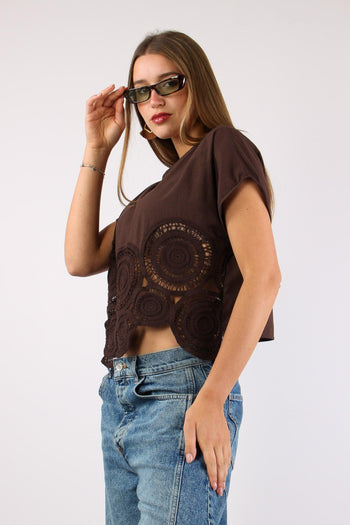 Blusa Ricamo Fondo Moro - 3