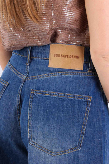 Ares Short Denim Pences Denim Scuro - 7