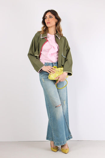 Denim Taglio Ginocchio Rotture Denim - 5