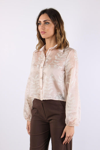 Camicia Mussola Ricami Cipria - 3