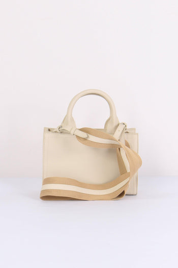 Mini Shopping Rigida Lettering Avorio - 3