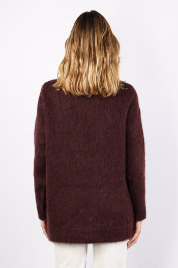 Maglia Over Mohair Cioccolato - 3