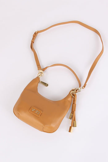 Amber Mezzaluna Small Ciondolo Oro Camel - 2