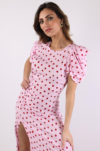 Abito Spalla Arriccio Rosa - 8
