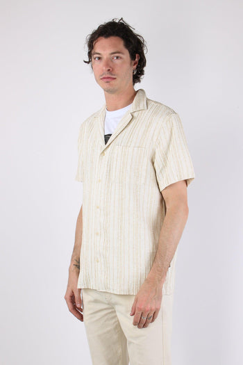 Camicia Mc Misto Lino Ecru - 3