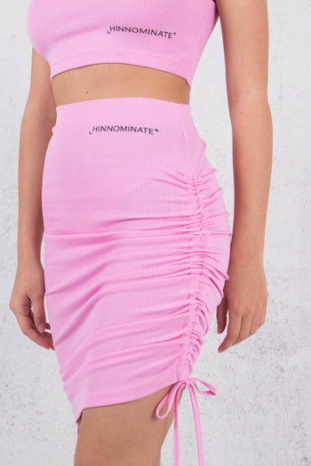 Gonna Costina Lacci Fondo Rosa - 6