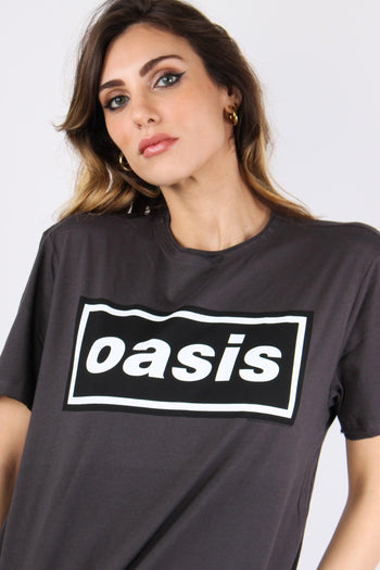 T-shirt Unisex Oasis Grigio - 8