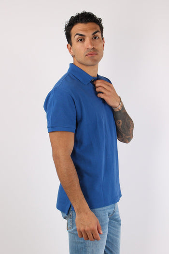 Polo Manica Corta Dusty Azure - 6