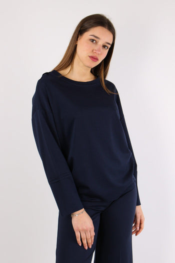 Maglia Punto Milano Tencelle Blu - 6