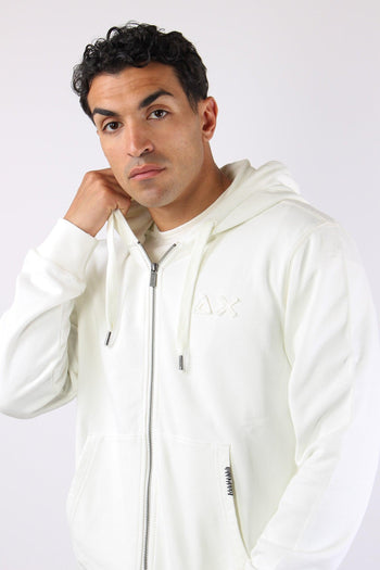 Felpa Full Zip Delavee Bianco - 7