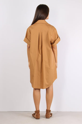 Abito Cotone Applicazione Fior Biscotto - 3