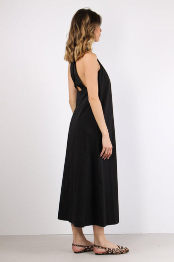 Abito Scavo V Cotone Nero - 5
