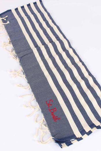 Foutas Righe Beige/blu - 4
