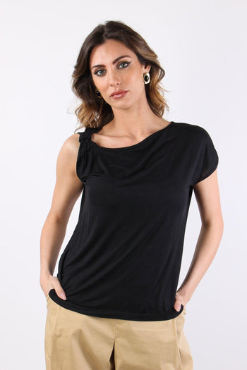 T-shirt Nodo Spalla Nero - 2