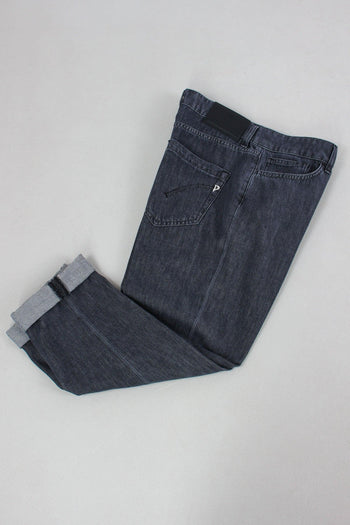 Koons Denim Loose Bottone Gioiello Nero - 5