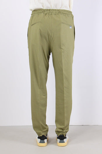 Pantalone Viscosa Lino Oliva - 5