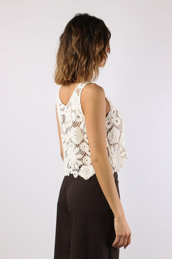 Top Macrame Crema - 6