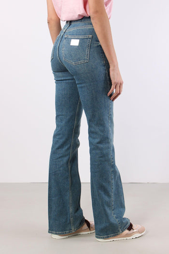 Jeans Basico Zampa Denim Blu - 5