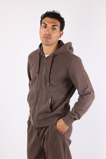Felpa Full Zip Delavee Marrone - 6