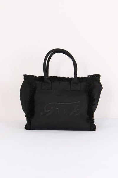 Shopping Canvas Logo Nero