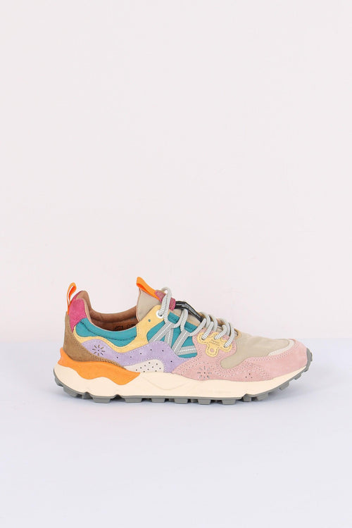 Sneakers Yamano Suede Nylon Pink/petrol