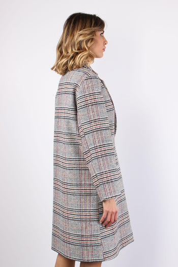 Cappotto Ovetto Check Grigio/coccio - 6