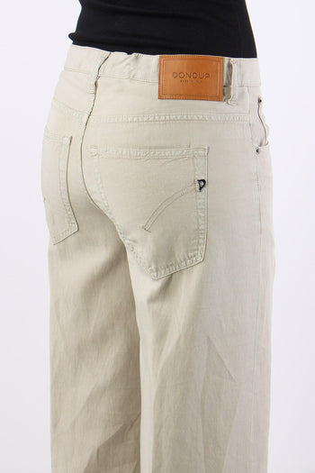 Jacklyn Pantalone Wide Leg Lino Lievito - 8