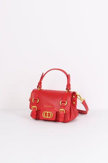 Cartella Small Traforata Red - 2