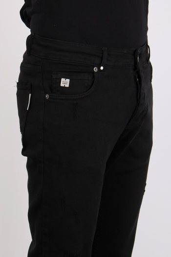 Pantalone Bull Micro Rotture Nero - 5