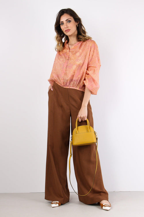 Pantalone Palazzo Misto Viscos Moro