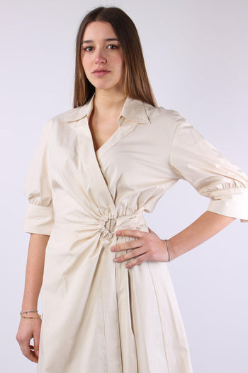 Aline Abito Midi Portafoglio Beige - 3