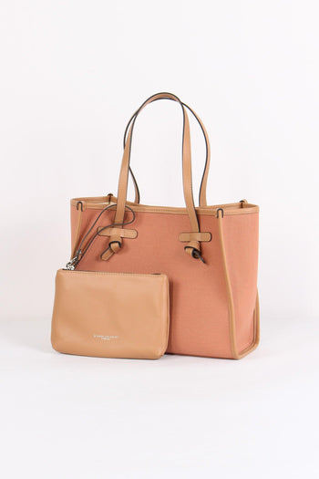 Mini Shopping Rafia Blush/panna - 2