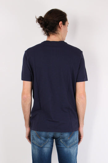 T-shirt Cotone Fiammato Blu - 3