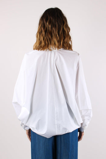 Camicia Over Cotone Bianco - 4