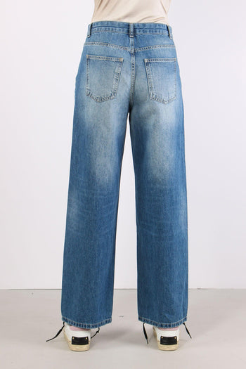 Jeans Gamba Dritta Charm Blu - 5